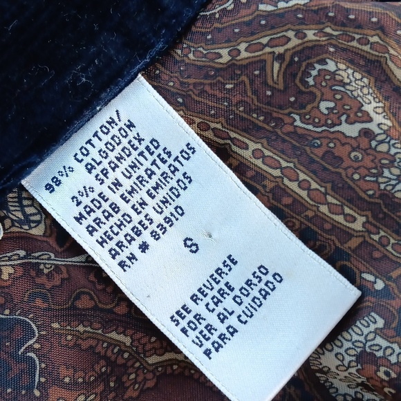 BILL BLASS JEANS *STRETCH* LADIES VINTAGE CORDUROY JACKET W/METAL ACCENTS - Picture 14 of 17